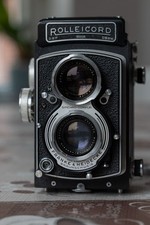 Rolleicord V con Xenar 75 mm f/3.5