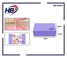 Blocco Mattone Schiuma Fitness Palestra Yoga Ginnastica Aerobica Viola dfh