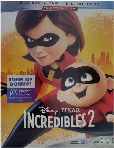 Incredibles blu ray - 2, +