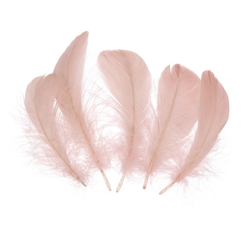 100 pcs piume artigianali rosa - pcs,