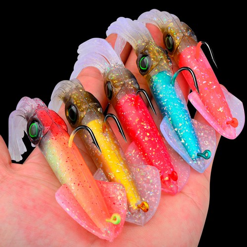 5pz esche pesca silicone - 5pz, da