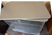 Mobile televisione con doppio piano semovibile girevole e vetrinetta 