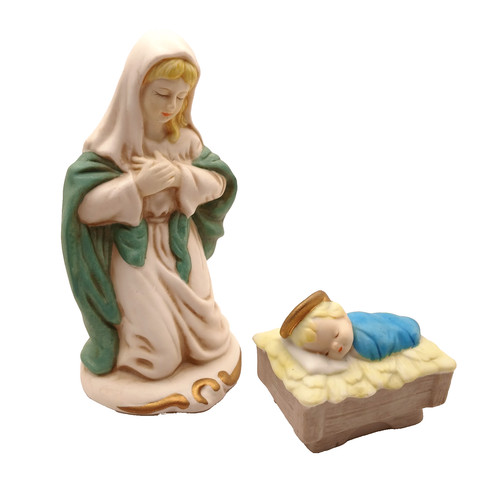 Statuine presepe oci madonna - oci,