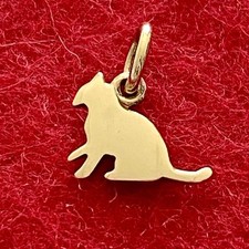 Dodo Pomellato Ciondolo Gatto Oro Giallo 18kt 750 Raro Fuori Produzione Original