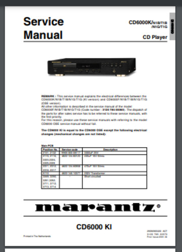 Marantz lettore 6000k - marantz,