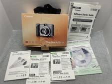 Canon PowerShot A710 IS 7,1 Mp fotocamera digitale SOLO SCATOLA CON MANUALI e CD/cinturino