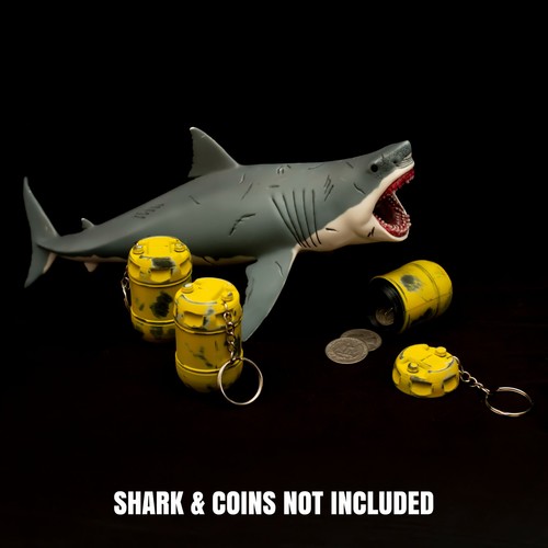 Jaws orca barrel keyring coin - jaws,
