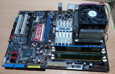 SCHEDA MADRE "P5N-E-SLI"  +CPU +DISSIPATORE+VENTOLA - 2GB DDR2 - DUAL VIDEO CARD