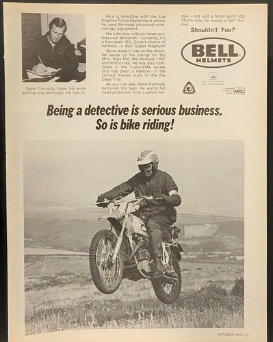 Caschi bell 1973 - caschi, pubblicità