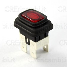 POLTI Interruttore Pulsante Rosso 4 Poli Originale Vaporetto Lecoaspira Forever