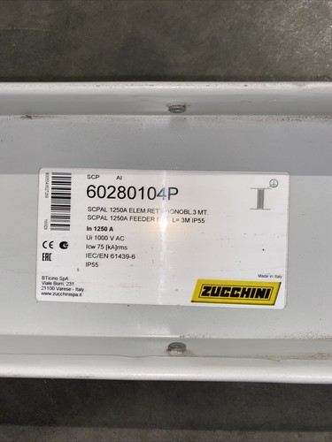 Blindo sbarra zucchini 1250a - sbarra,