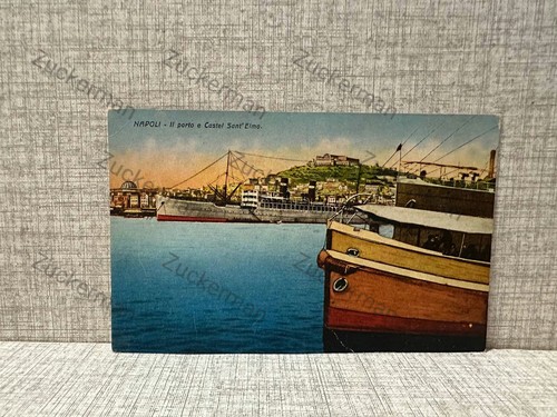 Cartolina napoli porto e - cartolina,