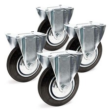 Set 4x ruote fisse da mobili