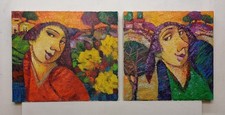 2 Quadri Dipinti Paesaggio