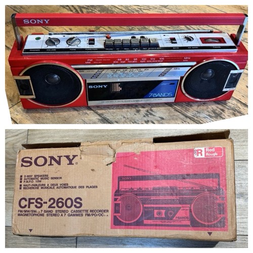 Vintage boombox sony - vintage, 260s