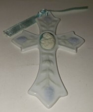 Porcelain Baby Boy Cross 2005