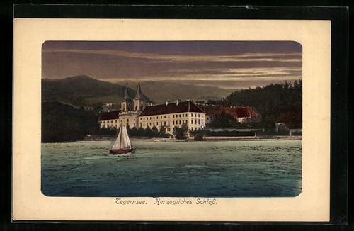 Cartolina tegernsee castello - cartolina,