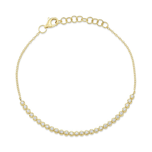 Bracciale tennis oro giallo - tennis,