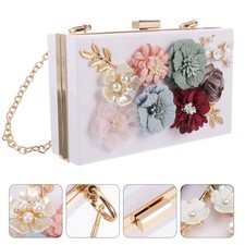 Borsa da sera da fiore 1pc da donna borsa per matrimoni per matrimoni