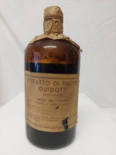 Vecchia Bottiglia Vetro Estratto Di Piretro Laboratorio Guidotti Pisa