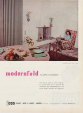 Modernfold la porta a scomparsa Siccet. Advertising  1957