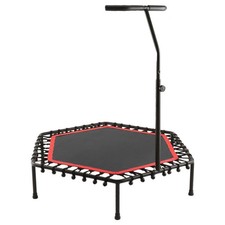 TRAMPOLINO TAPPETO MOLLE ELASTICO 150KG CON MANIGLIA DI SICUREZZA FITNESS SPORT