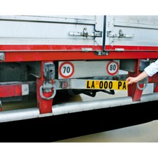 Repeating license plate holder