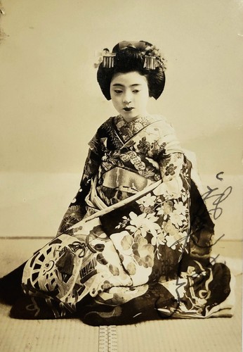 Foto kimono geisha giapponese