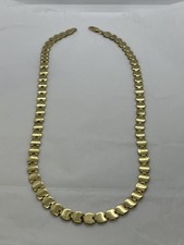 COLLANA ORO 18KT 750 GIALLO MASSICCIO  CATENA DONNA MAGLIA COLLIER OR FEMME
