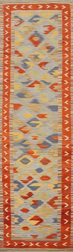 Tappeto runner kilim - , tinto