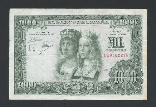 Spagna banconota 1000 pesetas - spagna,