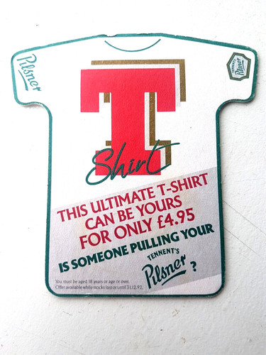 Vintage tennent t shirt - tennent's,