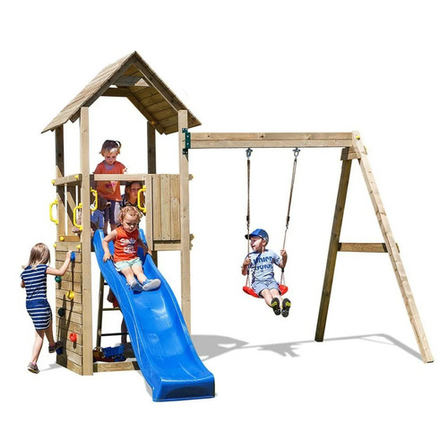 Scivolo altalena legno - scivolo, e