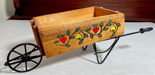 Carriola decorativa legno e - decorativa,