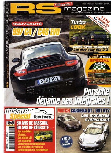 Magazine porsche 911 - rs, 86
