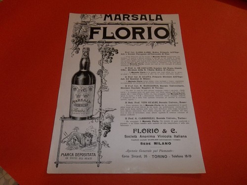 Pubblicita 1908 marsala - ,