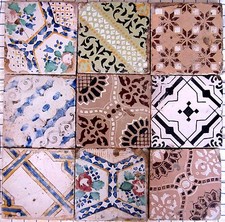 Nove riggiole piastrelle - riggiole,