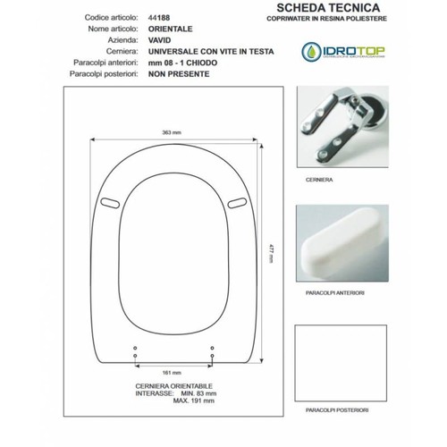 Copriwater vavid orientale - copriwater,
