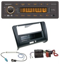 Autoradio Continental Bluetooth MP3 USB DAB per Audi TT 06-14 sistema attivo Quadlo