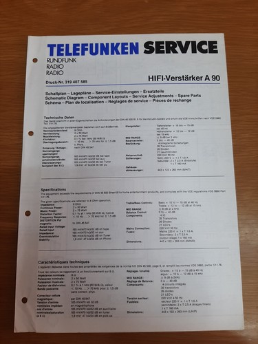 Telefunken service manual - service,