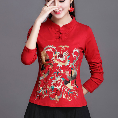 Shirt donna cinese ricamo - donna,