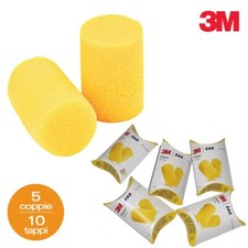 TAPPI ORECCHIE PER DORMIRE 10 Pz 5 PAIA 3M EAR CLASSIC ANTIRUMORE 31dB LAVORARE