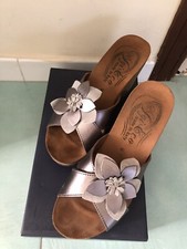 IGI&CO Scarpe Donna Sandali  Con Zeppa  Zoccoli Bronzo Con Fiore N 40