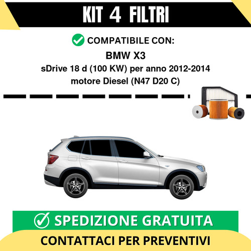 Kit filtri tagliando per - 4,