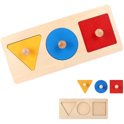 Puzzle legno montessori forme - legno,