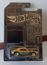 2018 Hot Wheels '67 Chevrolet Camaro 50 Anniversary Gold Special Edition 