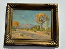 QUADRO DESERTO WILLIAM TAGLIENTE PRIMI PAESAGGI CALIFORNIA CON CORNICE INTAGLIATA FAMOSO