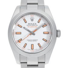 ROLEX Milgauss 116400 bianco V numero di seconda mano uomo