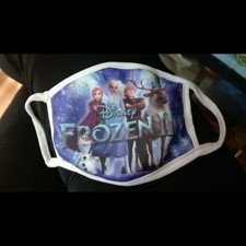 Mascherin frozen bambina cotone copri bocca lavabile
