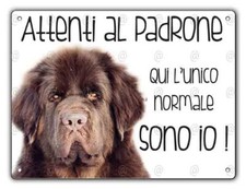 Cartello cane Terranova